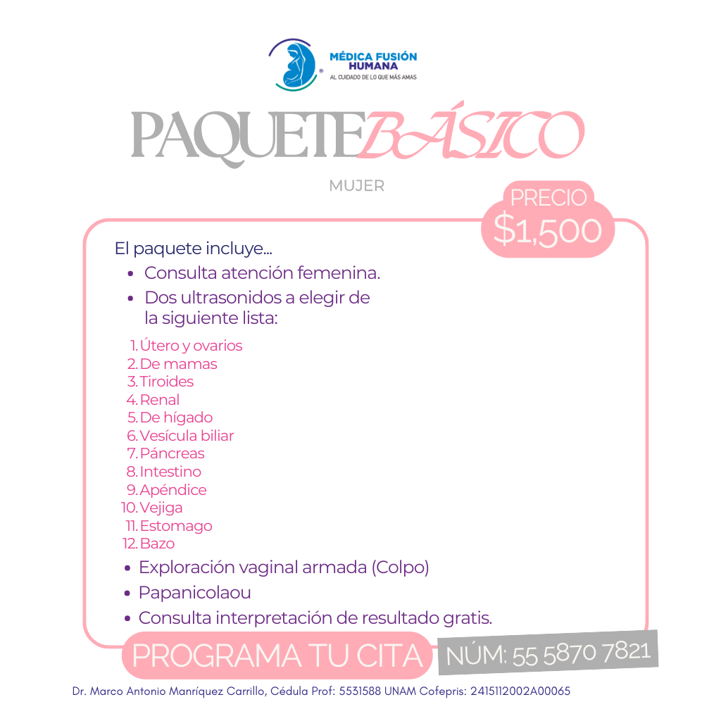 PAQUETE GINECOLOGICO BÁSICO MUJER
