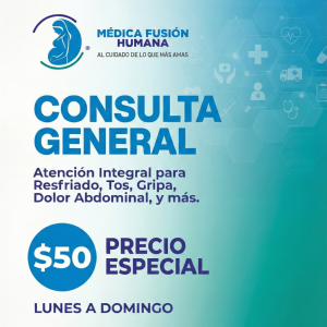 Consulta médica general $50