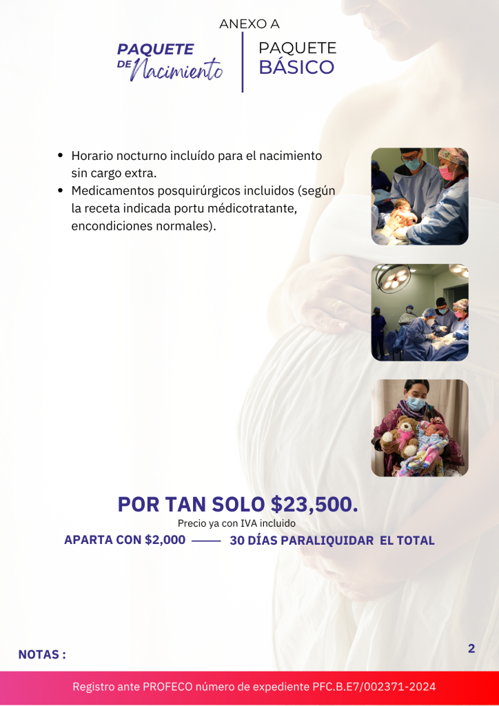 PAQUETE DE MATERNIDAD BASICO PARTE 2.