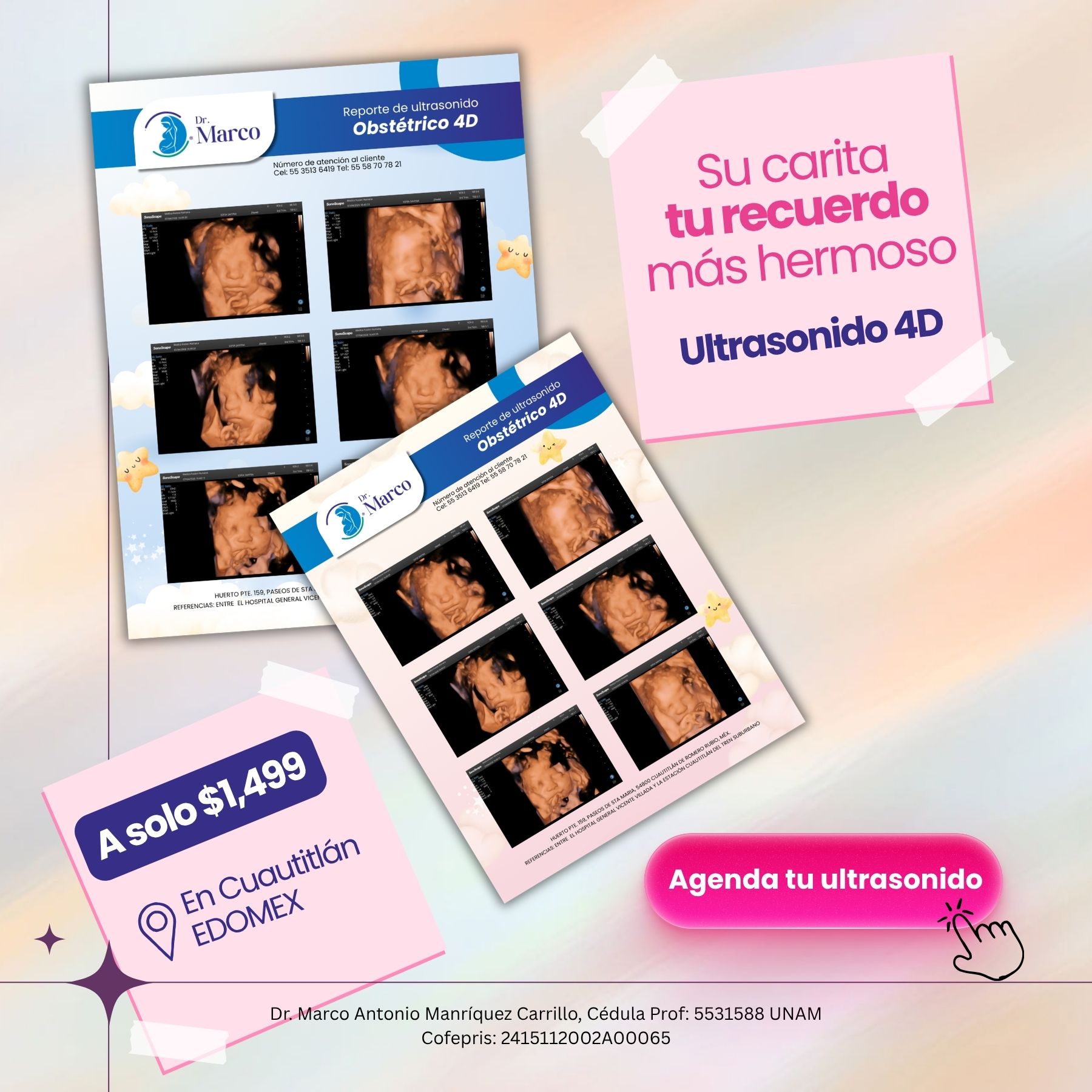 Ultrasonido 4D/5D en Cuautitlán